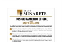 Grupo Minarete exigen respeto al debido proceso tras arresto de exgobernador Ruffo Appel Posicionamiento Grupo Minarete